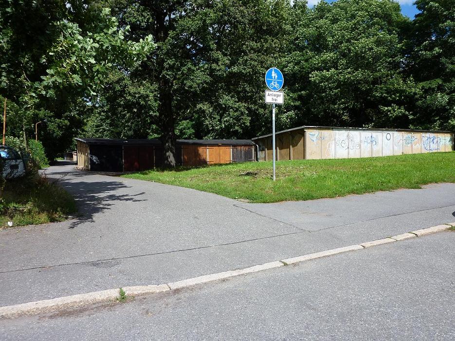 Ansicht von der Zufahrt Eckstrae vom 2.7.2010